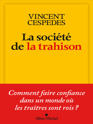 cover image of La société de la trahison